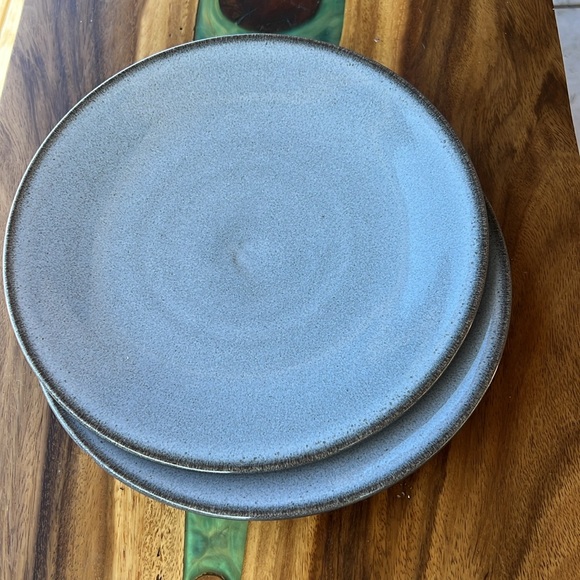 Tourron Gris Ecorce - 2 - Dinner Plates - France - (Set 3) - Picture 4 of 6